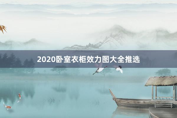 2020卧室衣柜效力图大全推选